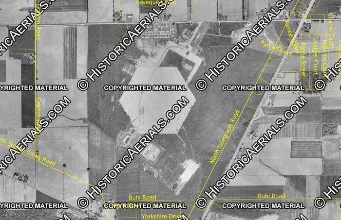 Nike Missile Site D-58 - Carleton - 1964 Aerial Photo (newer photo)